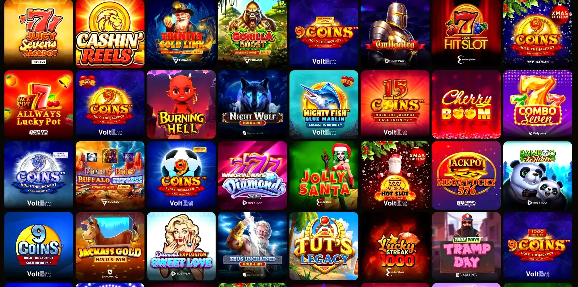 Игровой интерфейс казино Ирис